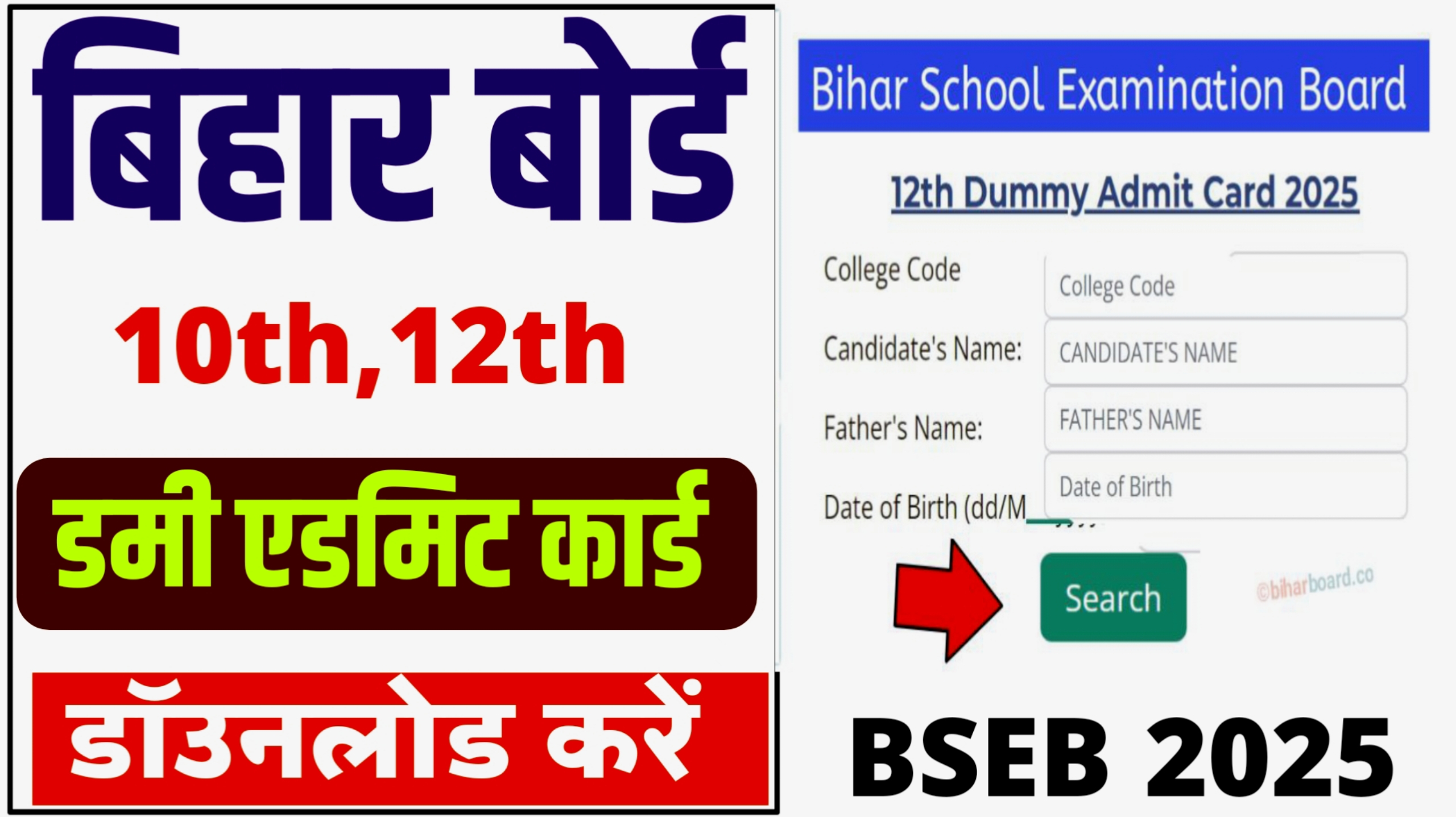 Bihar Board 12th Dummy